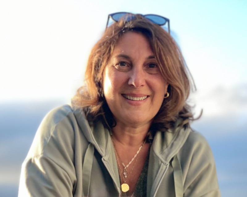 A smiling Karen Budd